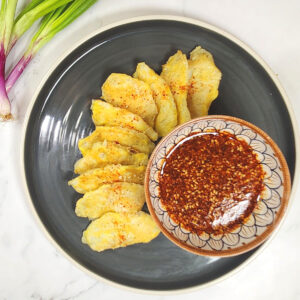 Korean Saeng Sun Jun : Quick Pan Fried Fish with dipping sauce