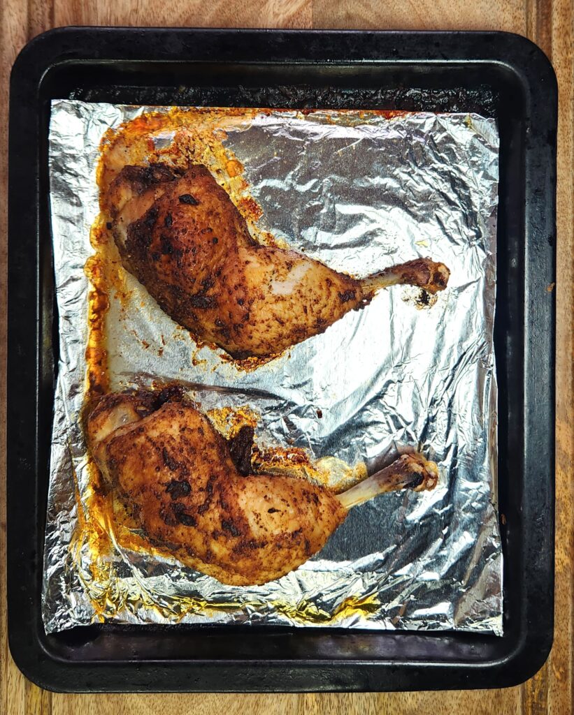 married me chicken roast chicken on a baking tray