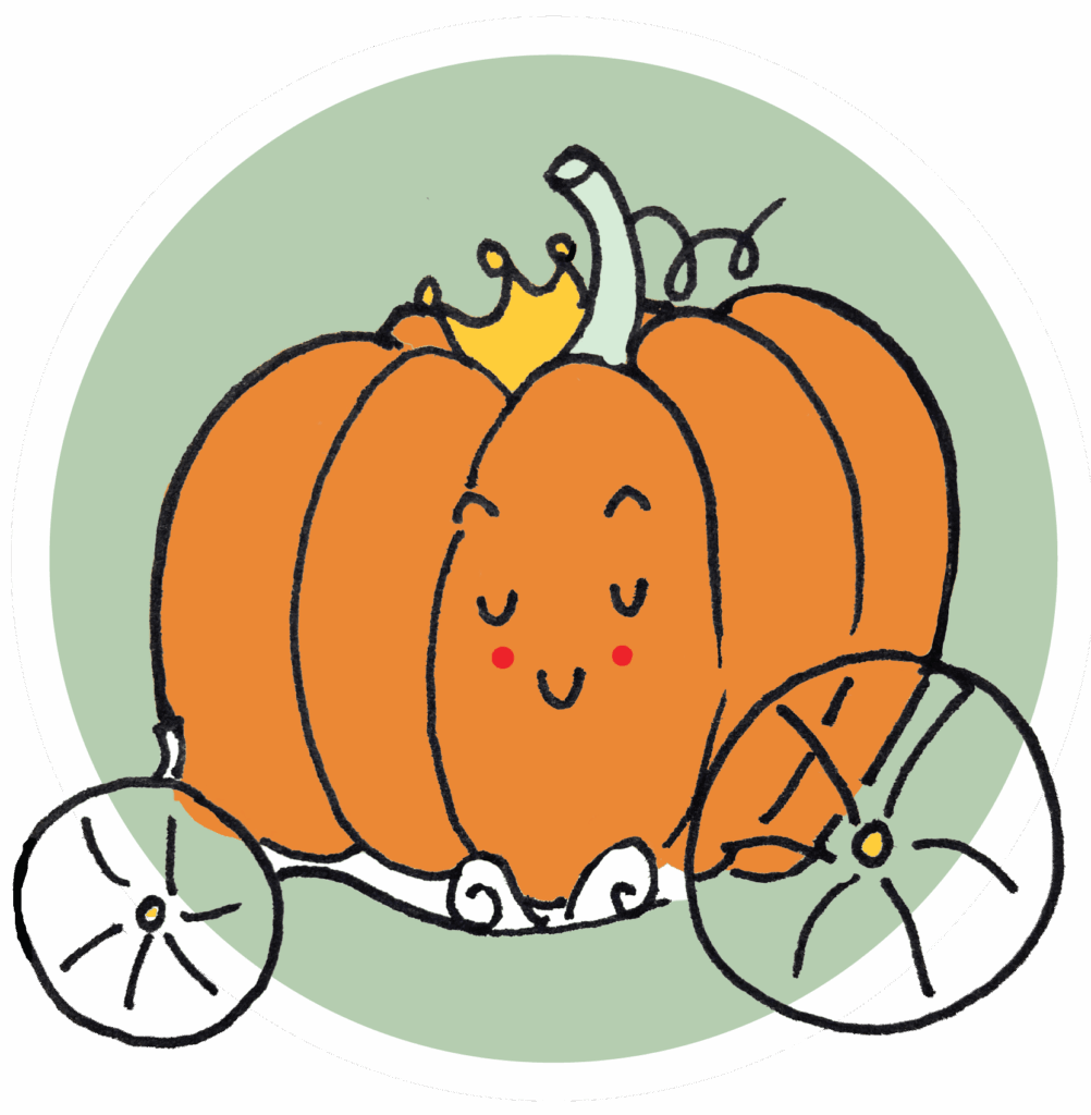 illustration of Cinderella's pumpkin coach